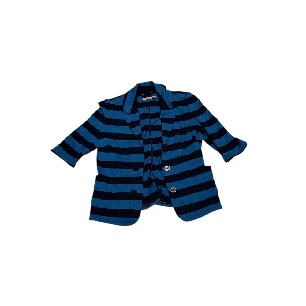 Juicy Couture Blue and Black Striped Jacket!!